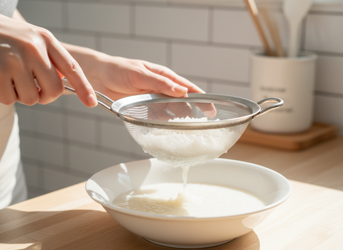 Hướng dẫn cách rây cháo mịn cho bé ăn dặm kiểu Nhật