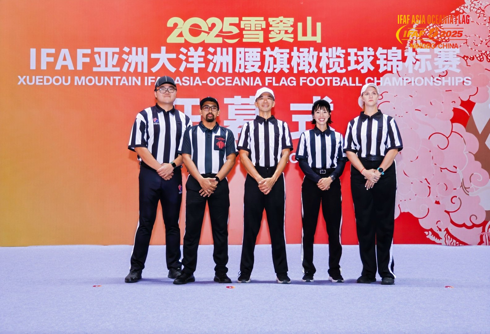 Perwakilan wasit pada kompetisi IFAF Asia-Oceania Flag Football Championships