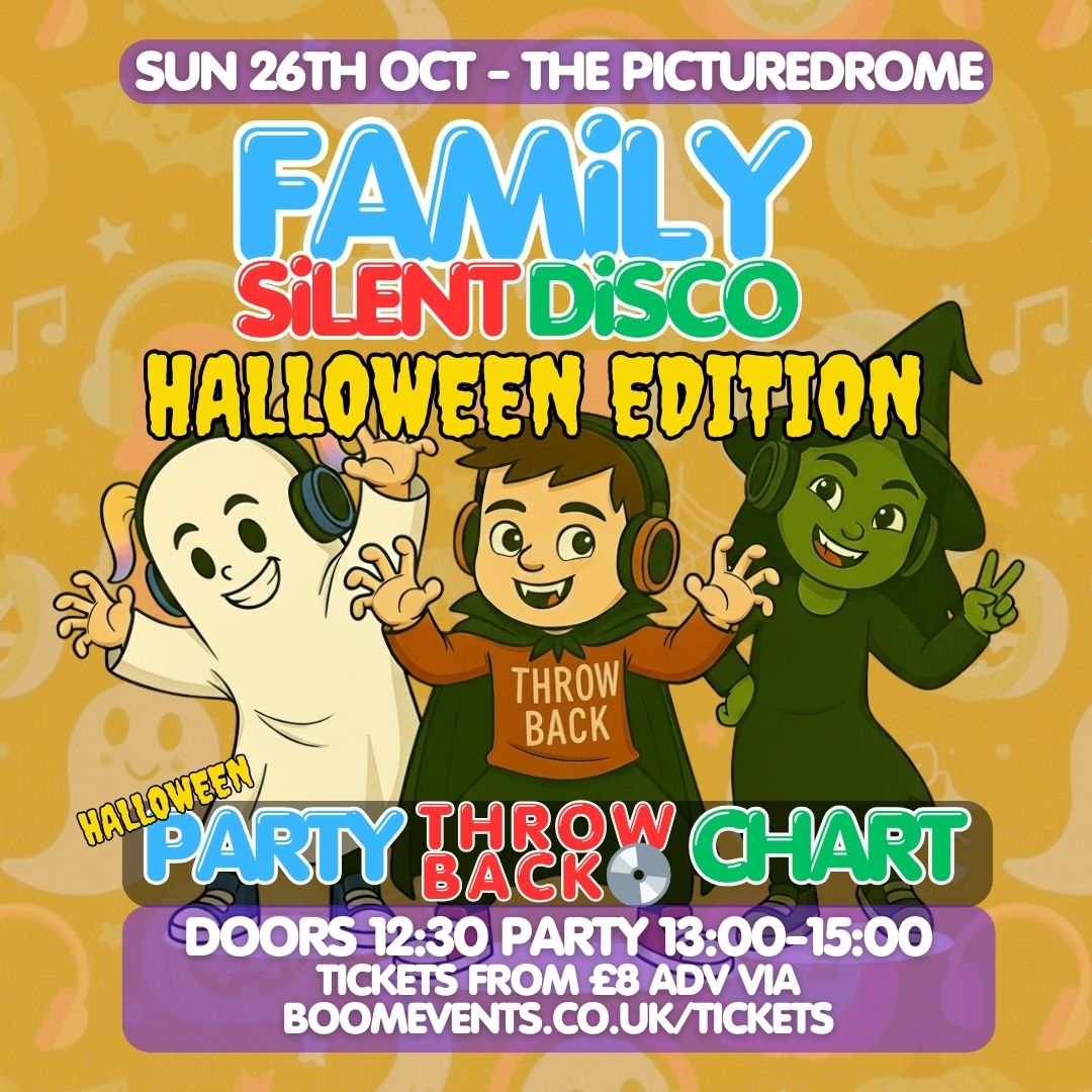 FAMILY SILENT DISCO Halloween Party Northampton poster