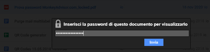 rimuovere la password da un pdf