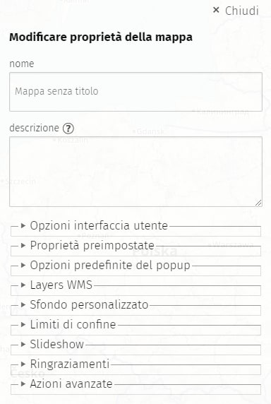 mappe personalizzate