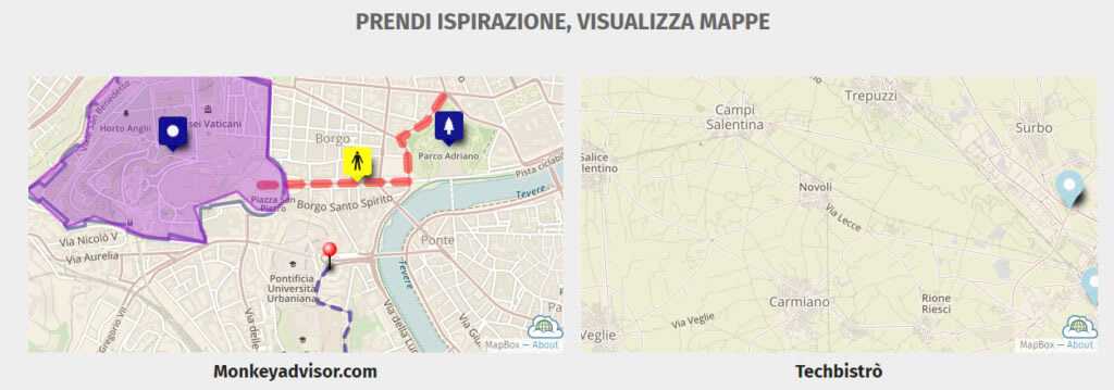mappe personalizzate