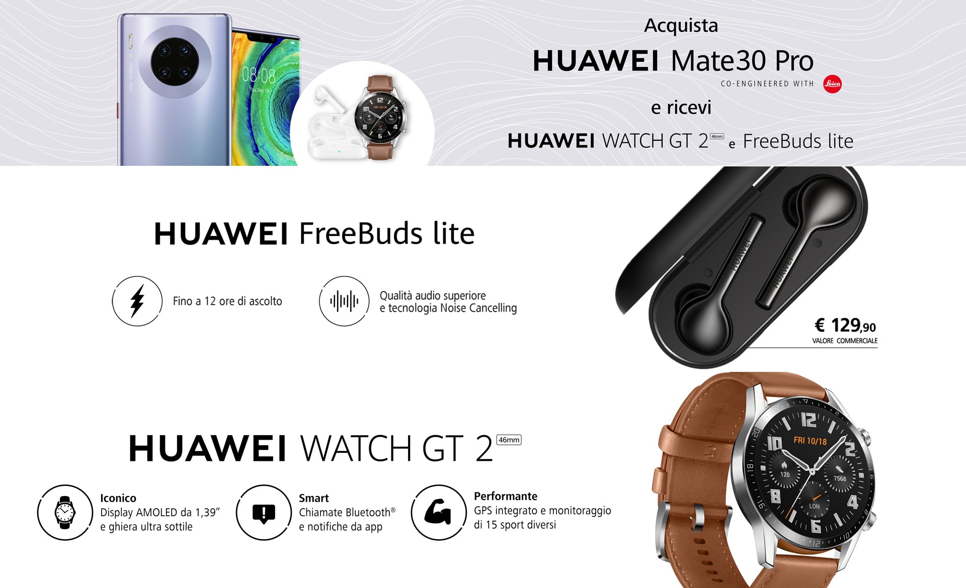 Banner promozione Huawei Mate30 Pro