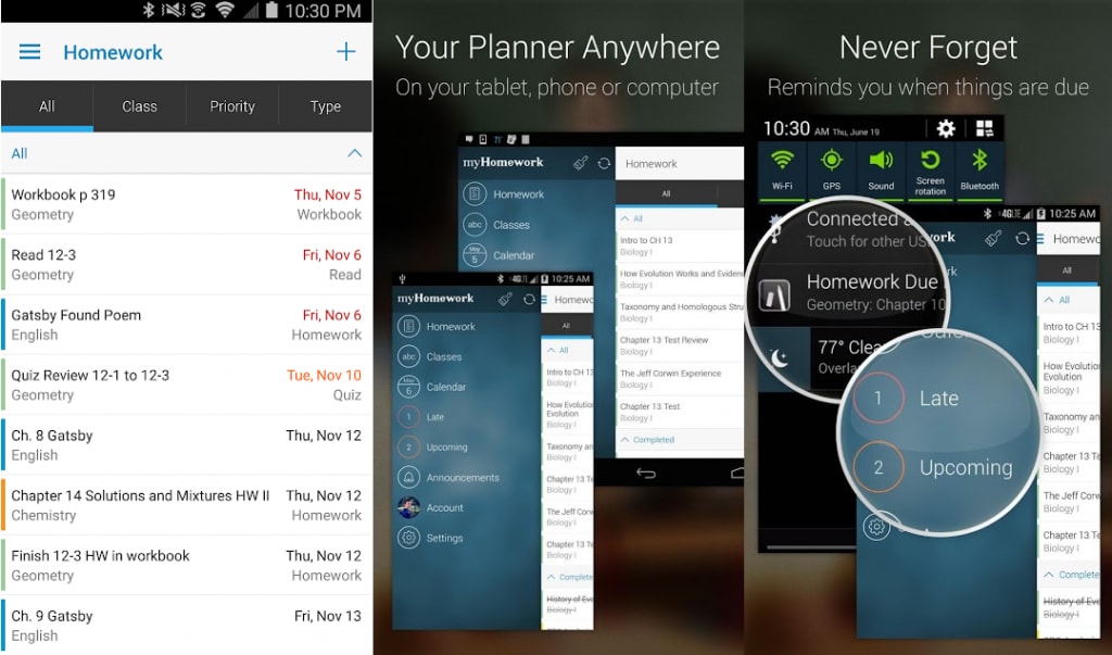 My Homework app