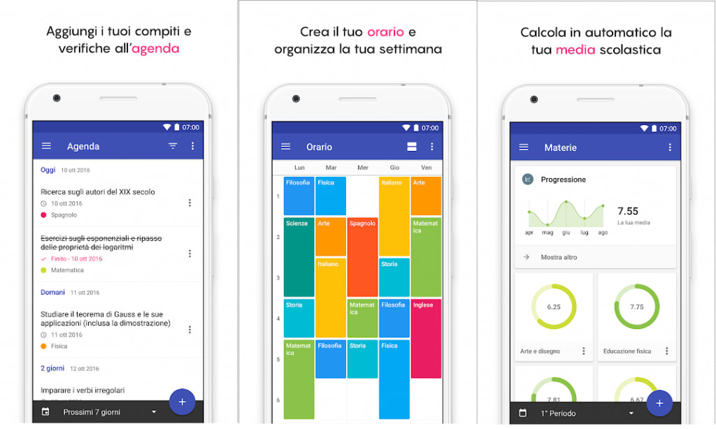 Diario scuola funzionalità app