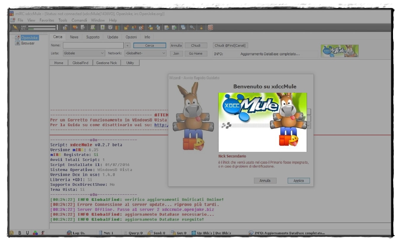 Programmi freeware – xdccMule (download da reti IRC)