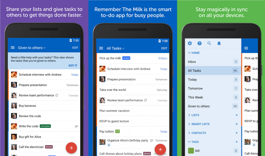 app cose da fare Remember the Milk Android 