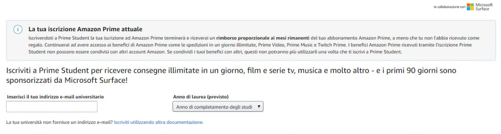 amazon prime student