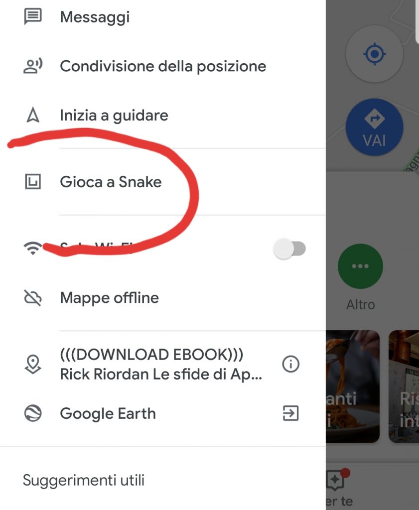 gioca a snake google