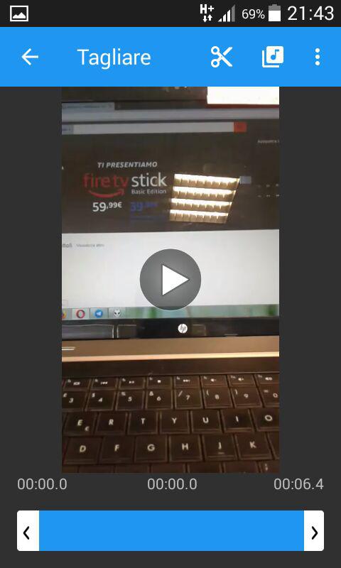 Tagliare video su Android