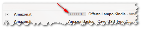 cancellare etichetta gmail