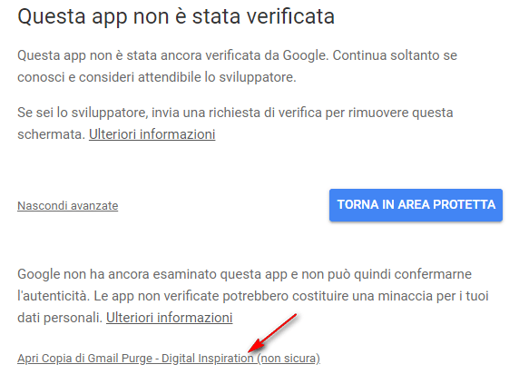 cancellare gmailpurge