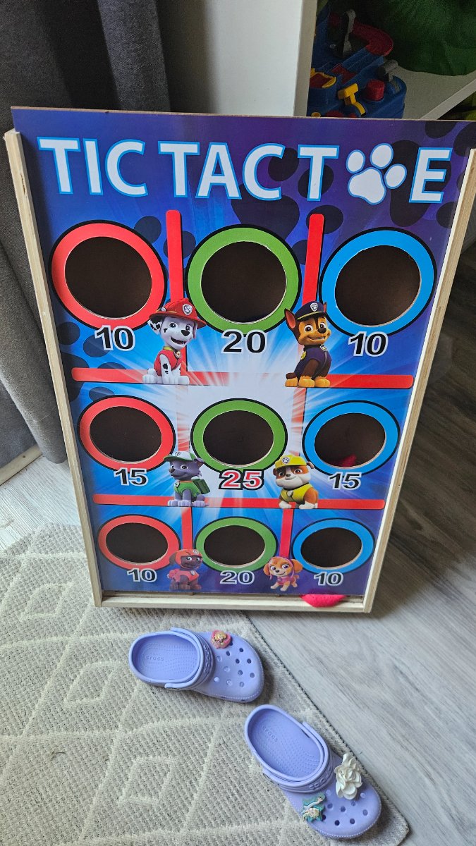 Outdoor paw patrol tic tac toe — photo 1