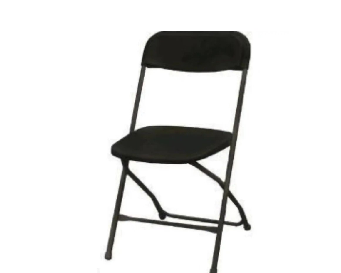 Black Folding Chair — photo 1
