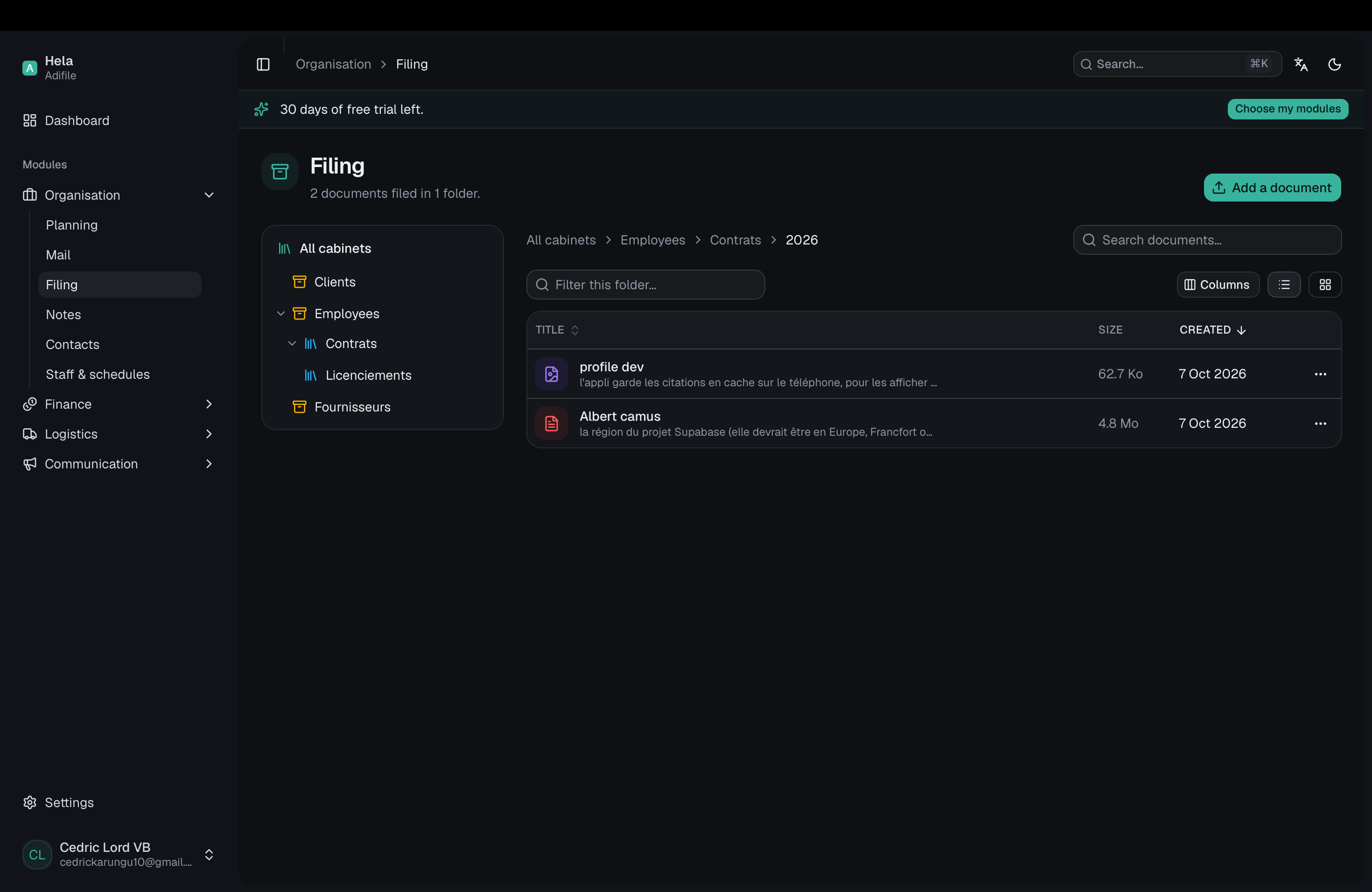 Adifile - Your paperwork, filed once and for all. — 3