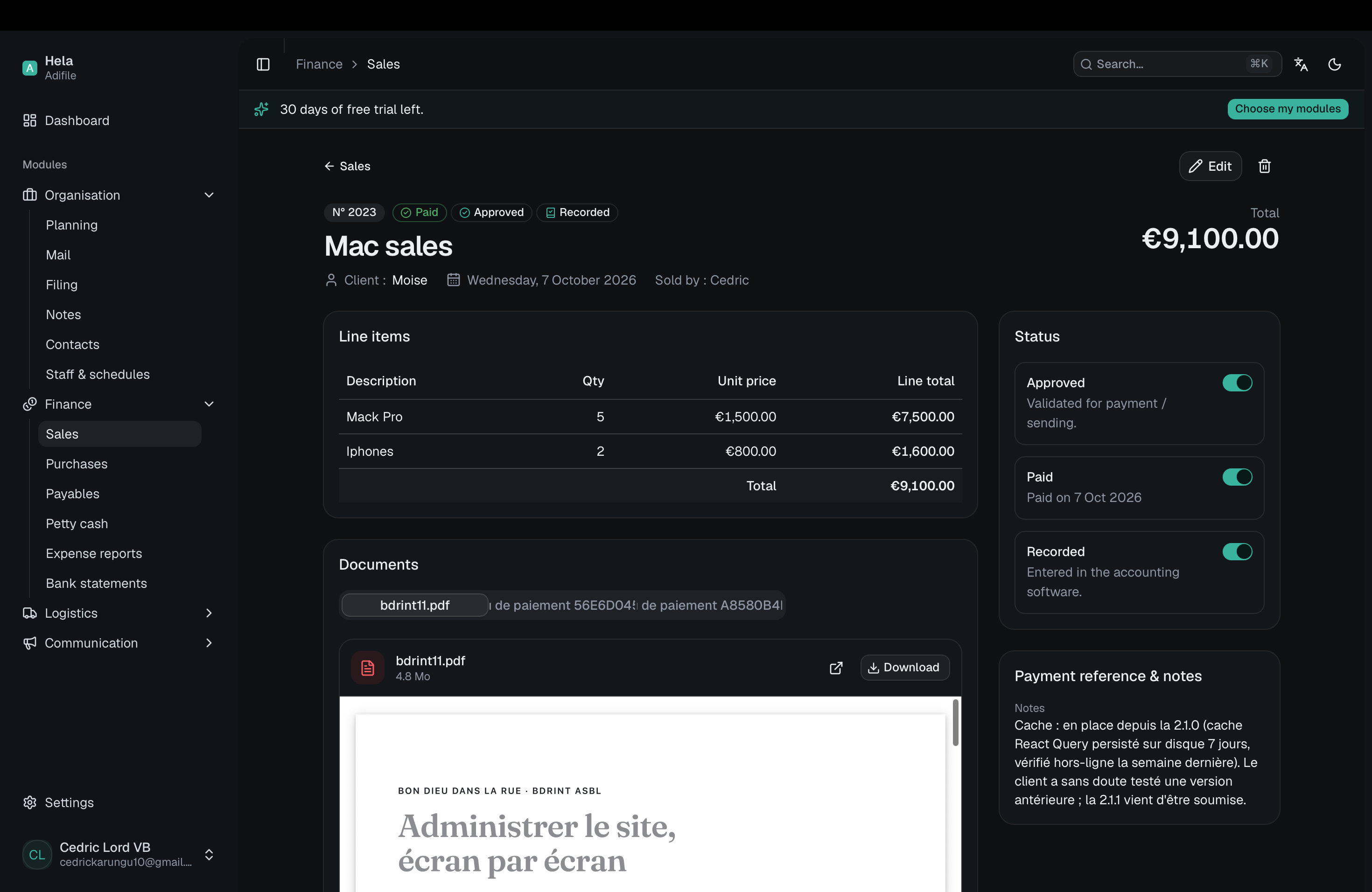 Adifile - Your paperwork, filed once and for all. — 6