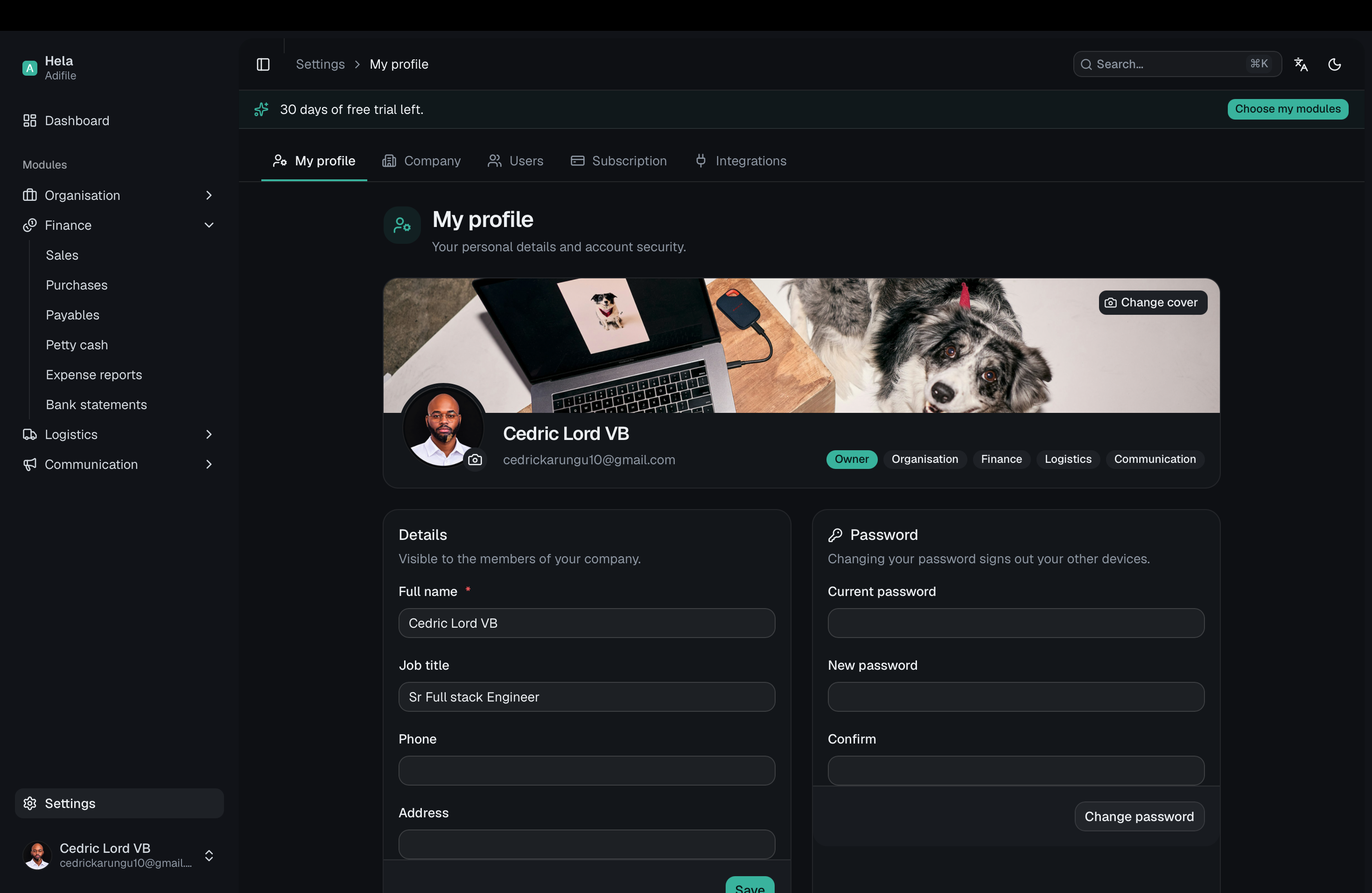 Adifile - Your paperwork, filed once and for all. — 9
