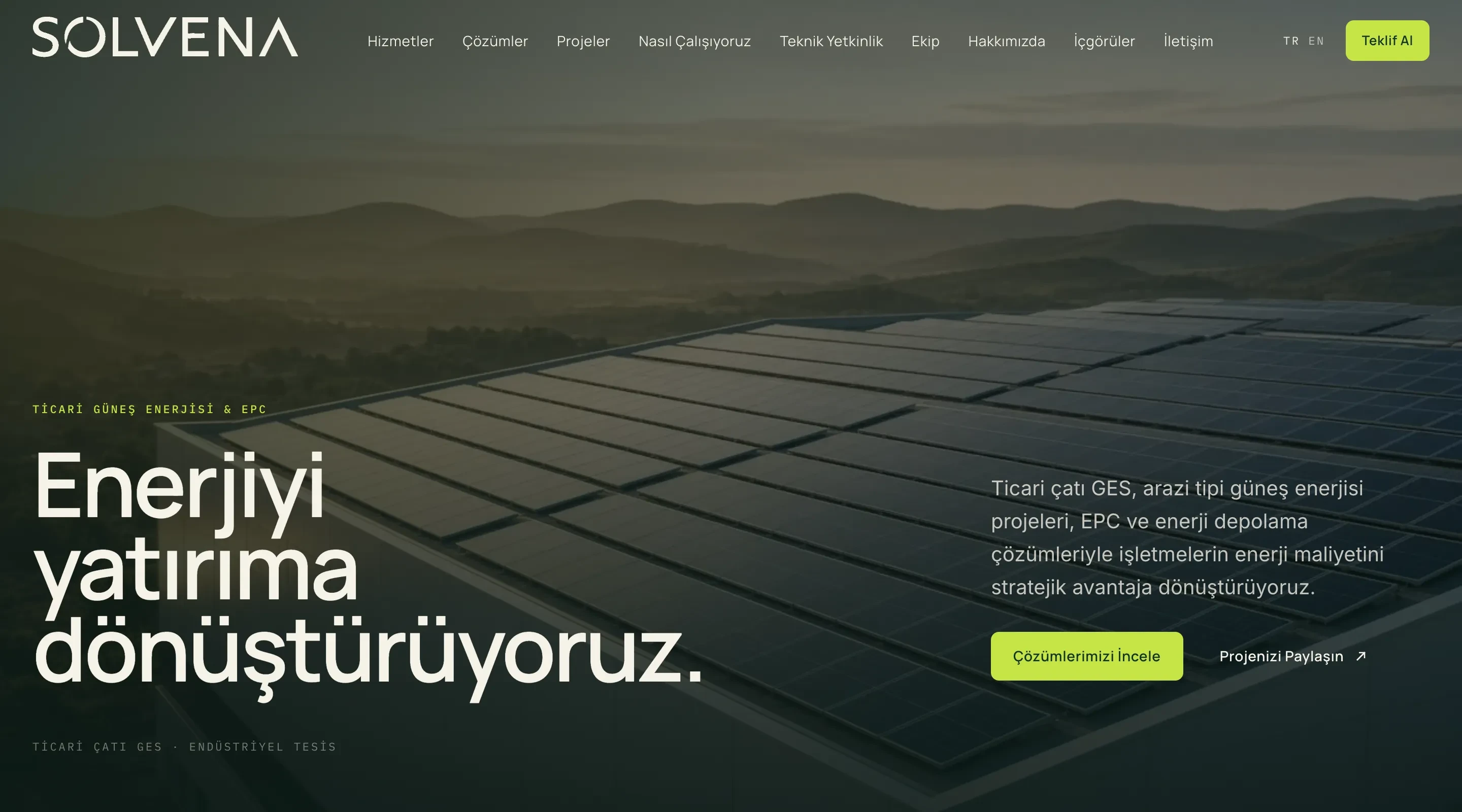 SOLVENA Güneş Enerjisi & EPC