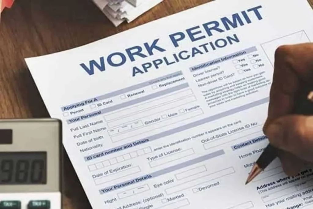 UAE work permit for men
