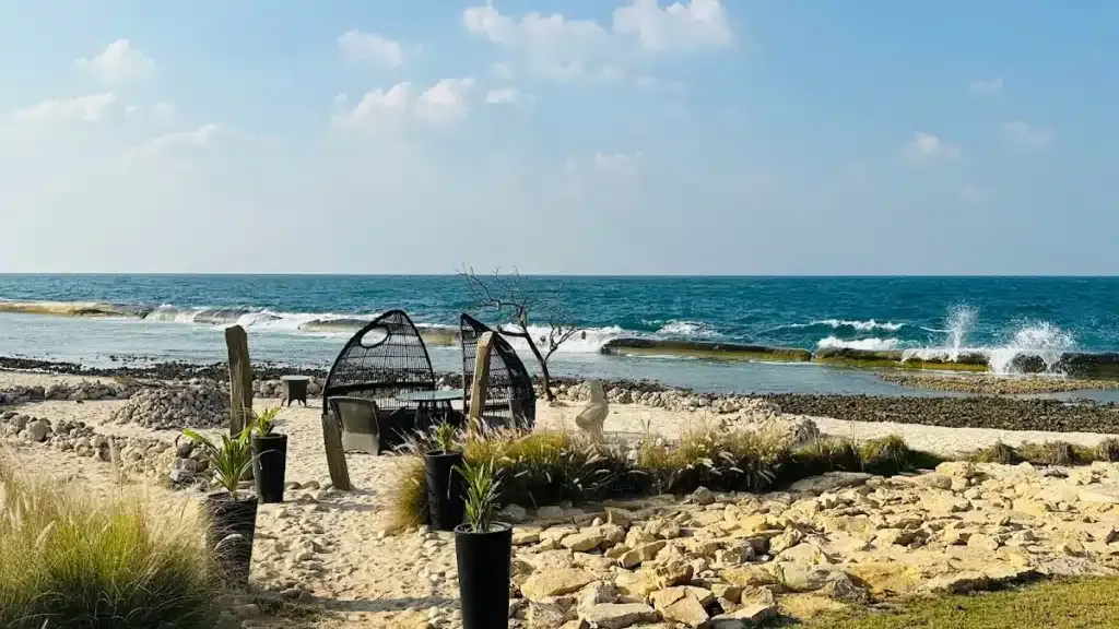 Sir Bani Yas island map