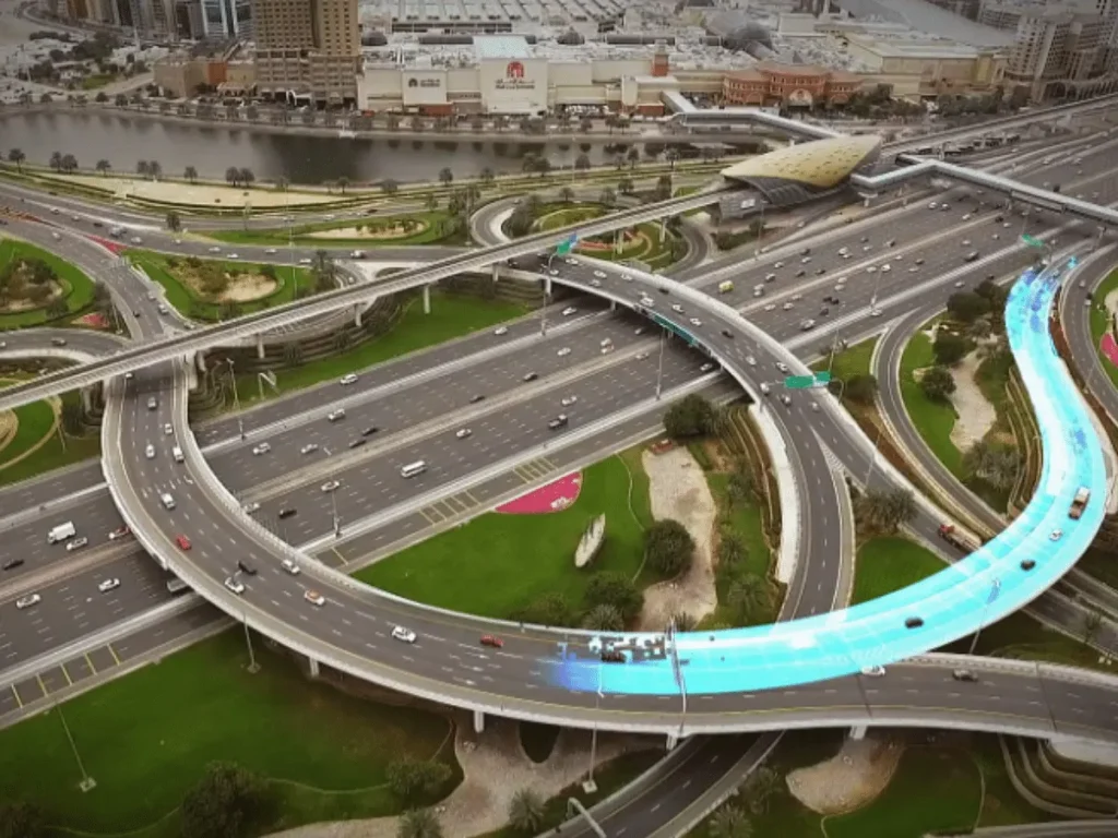 new roads in Dubai