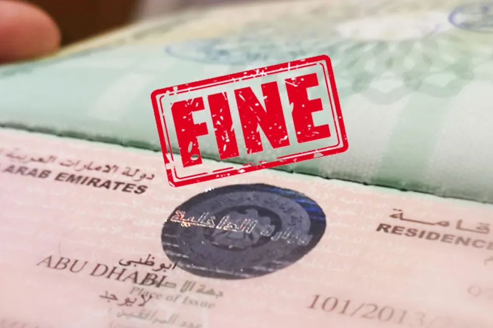 fines in Abu Dhabi