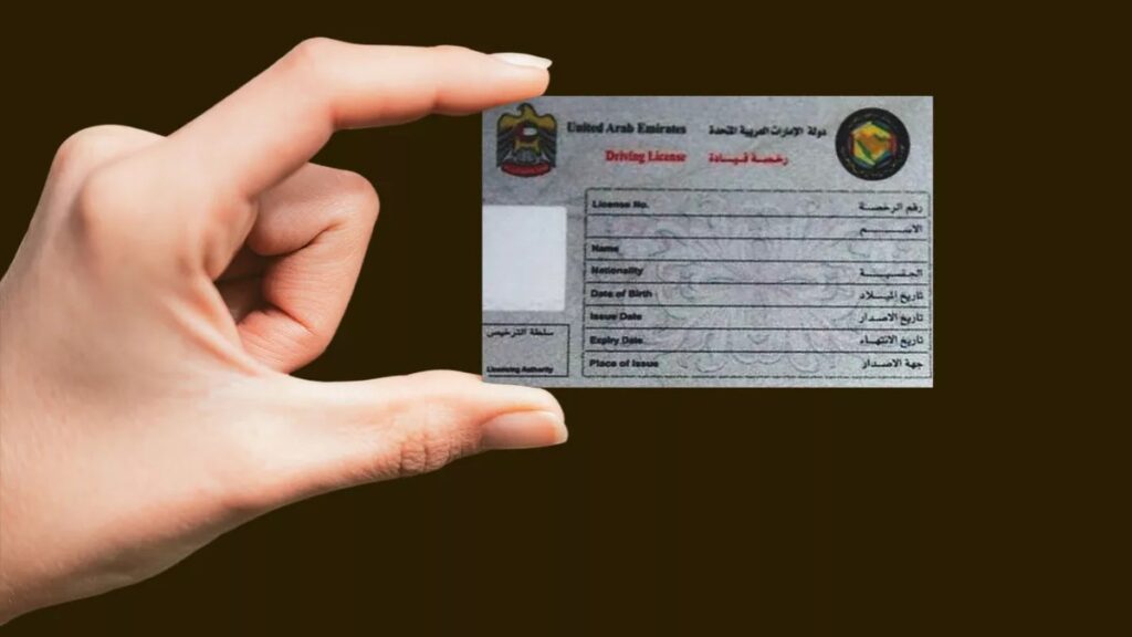 UAE driving license
