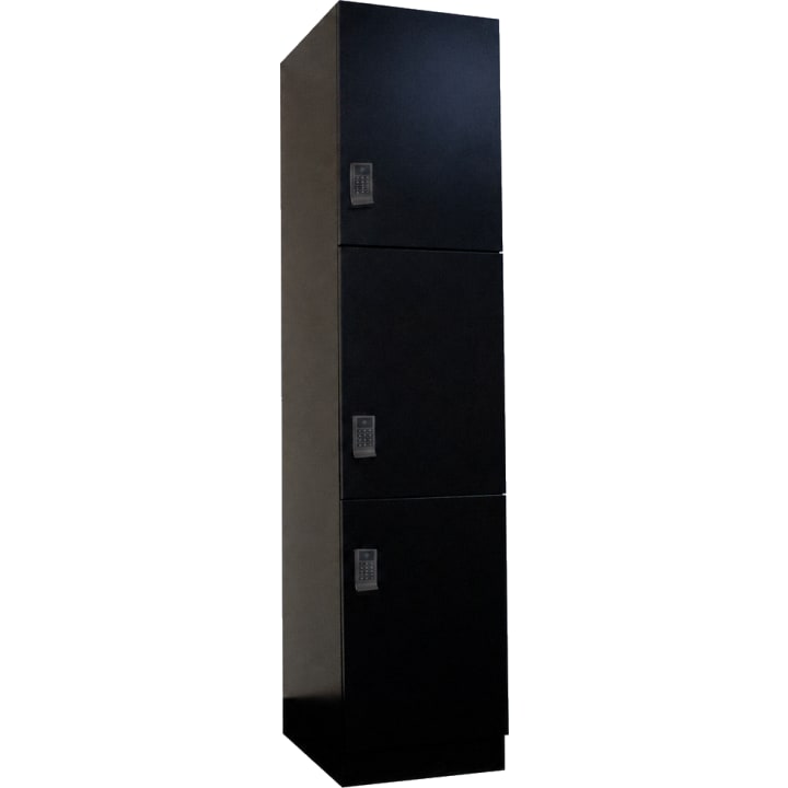 Wash-Dry-Fold locker, three compartments