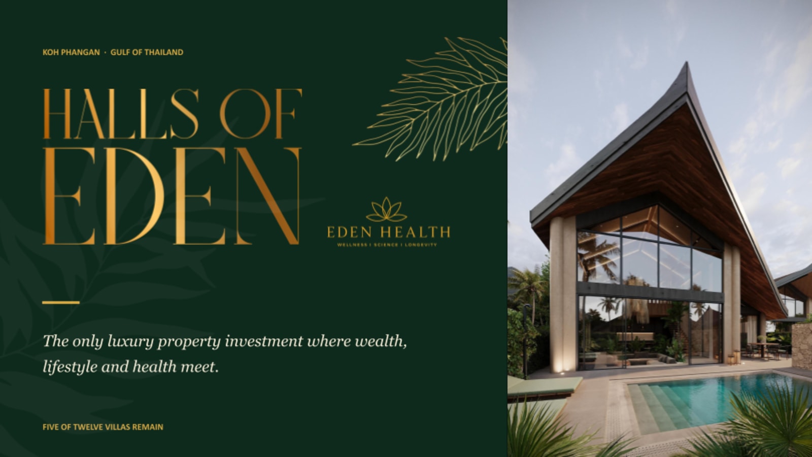 Halls of Eden — The only luxury investment where wealth, lifestyle and health meet