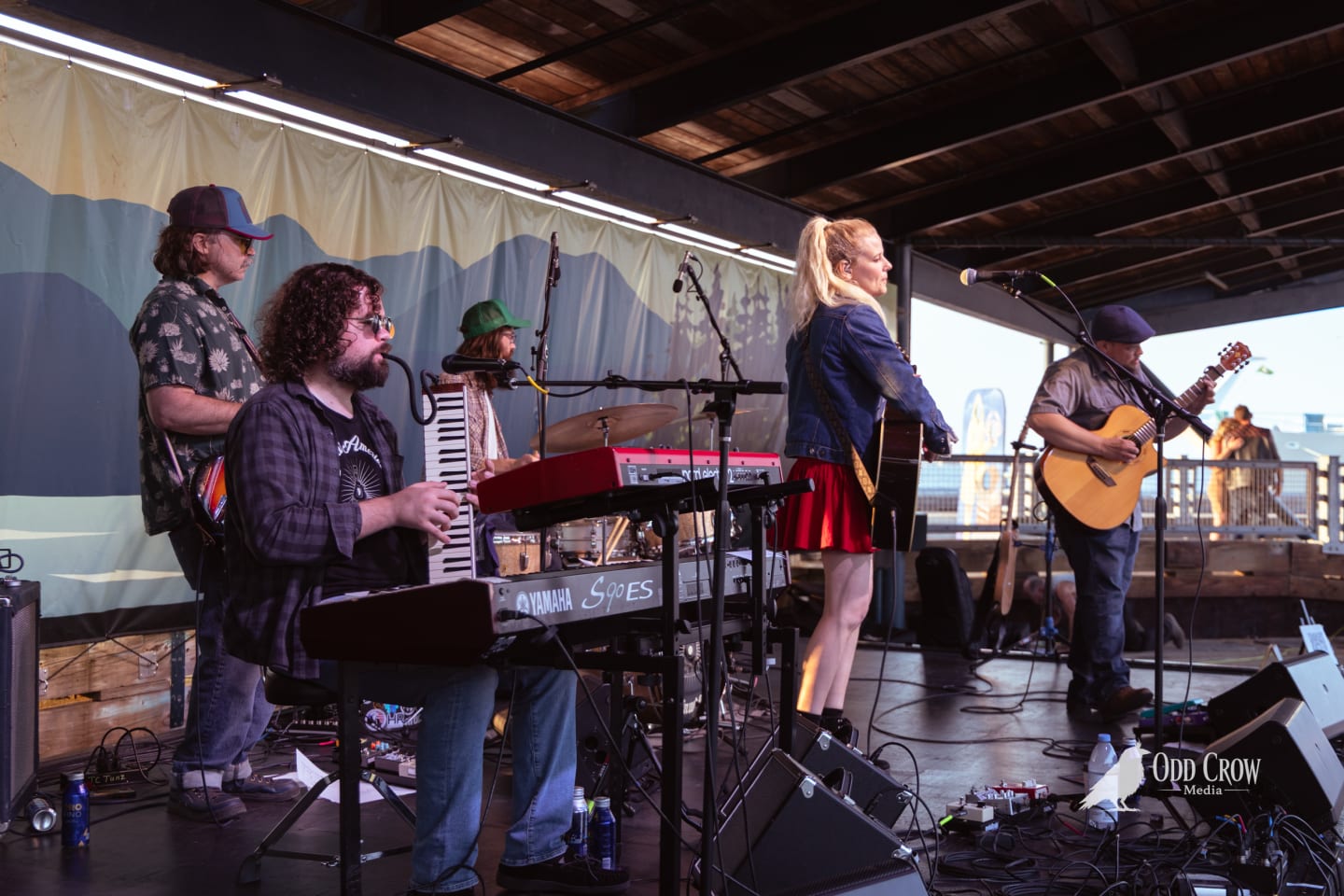 Great American Trainwreck performing on the pier stage