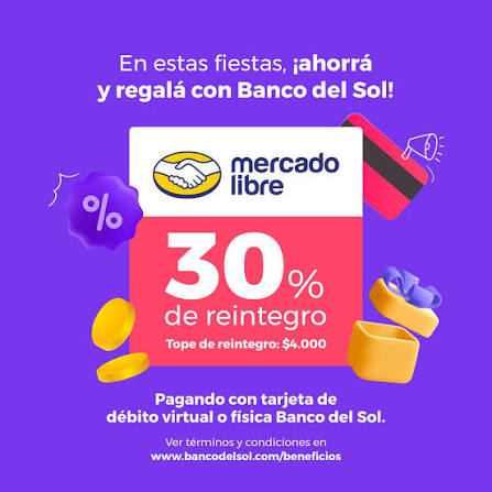 30% Mercado Libre
