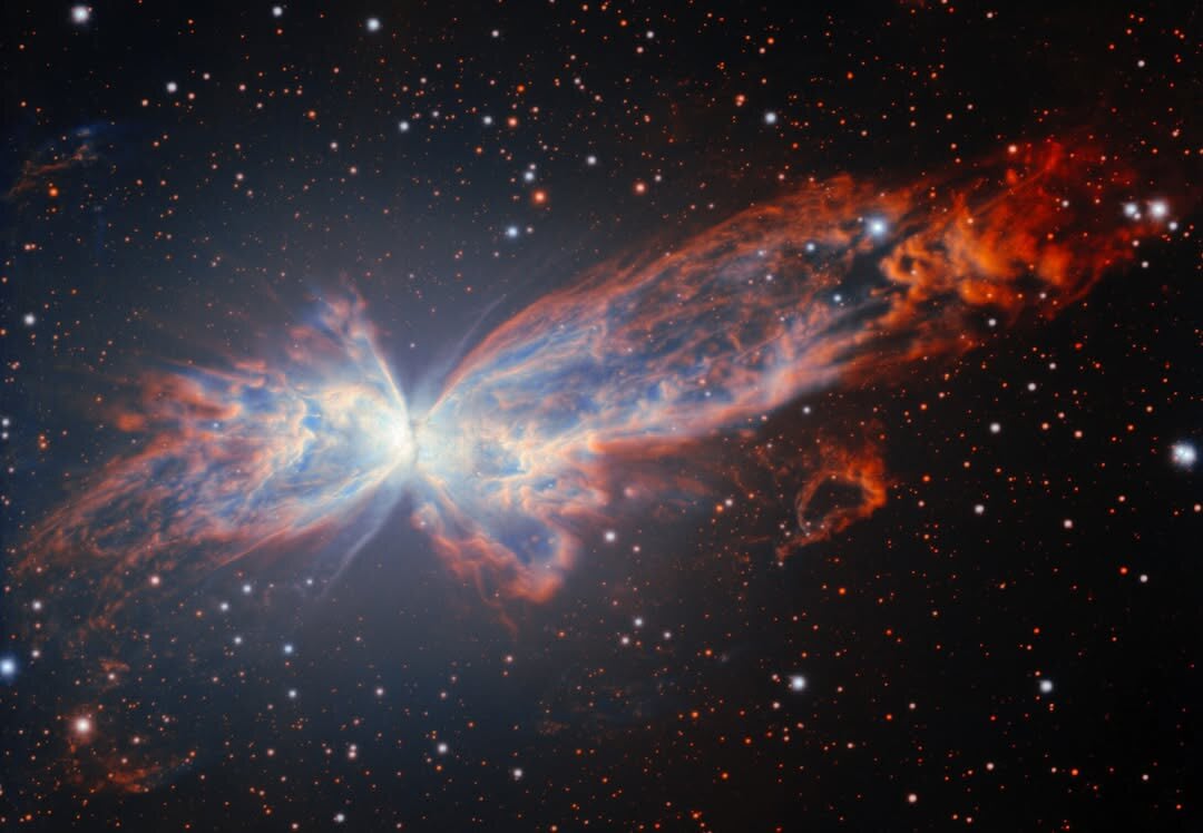 Telescopio Gemini Sur revela nueva imagen de la Nebulosa Mariposa, uno de los objetos más extremos de la Vía Láctea