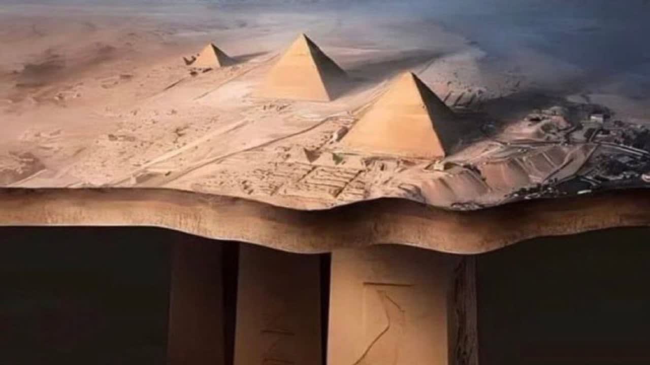 Estructuras cilíndricas debajo de las PIRAMIDES, EGIPTO 2025
