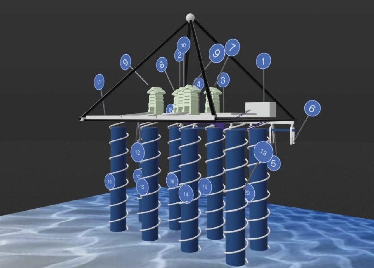 Estructuras cilíndricas debajo de las PIRAMIDES, EGIPTO