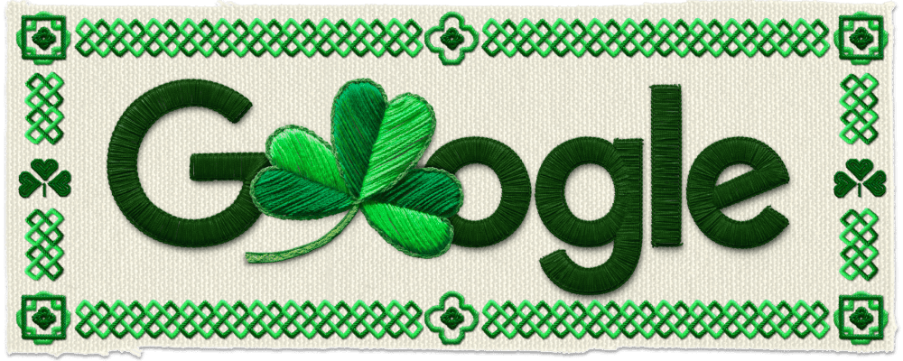 Día de San Patricio, Fecha martes, 17 de marzo de 2026, Google Doodle del día Día de San Patricio, Fecha martes, 17 de marzo de 2026, Google Doodle del día