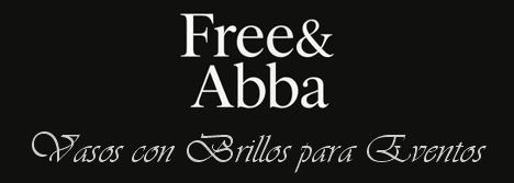 FREE ABBA Vasos con Brillos para Eventos FREE ABBA Vasos con Brillos para Eventos
