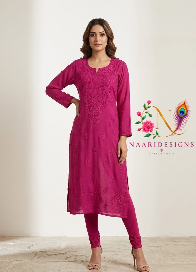 Gulnaar Rani Chikankari Kurti