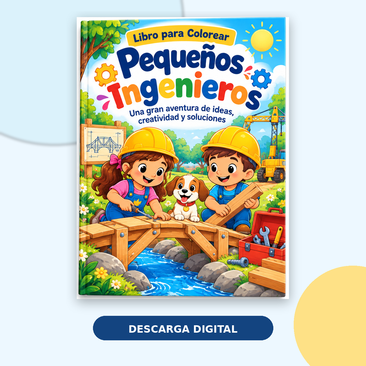 Portada de Luna y Mateo construyen un puente