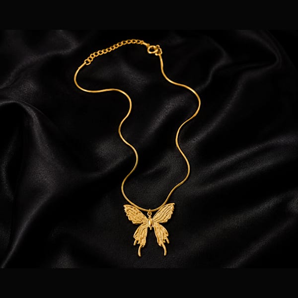 Aurora Butterfly Pendant Necklace