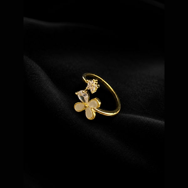 Bloom Crystal Adjustable Ring