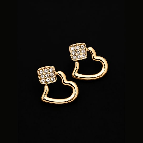 Gold Geometric Drop Earrings