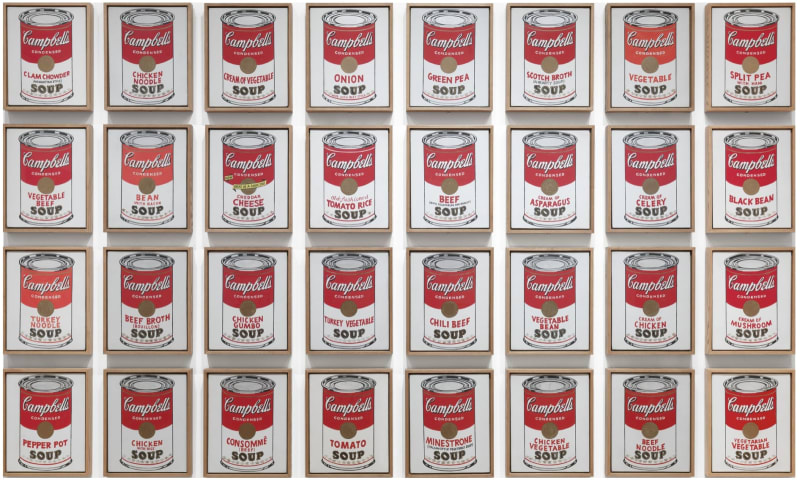 warhol 32 campbells soup cans