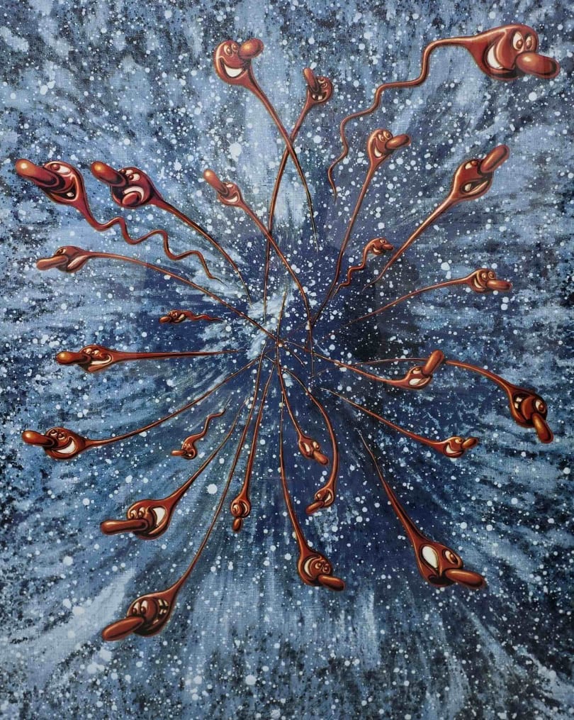 In the Beginning (Red, Gloss & Glitters Edition) – Kenny Scharf