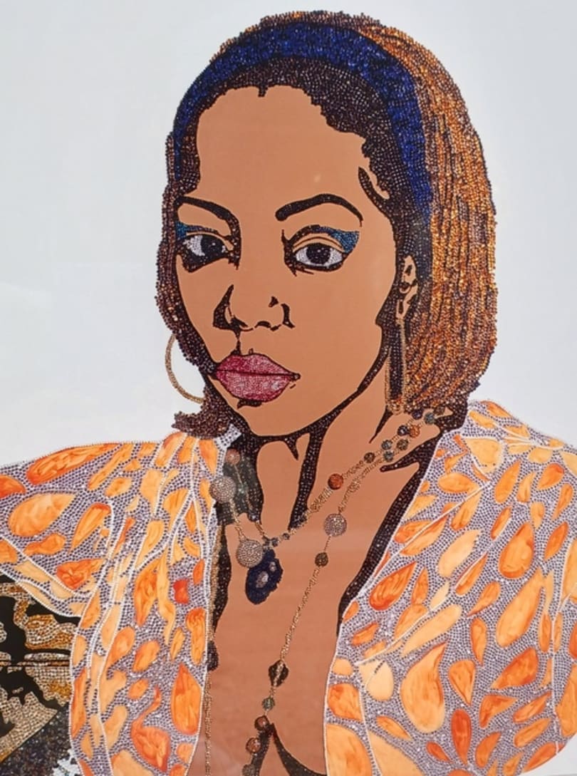 Portrait of a Lovely Six Foota #1 – Mickalene Thomas