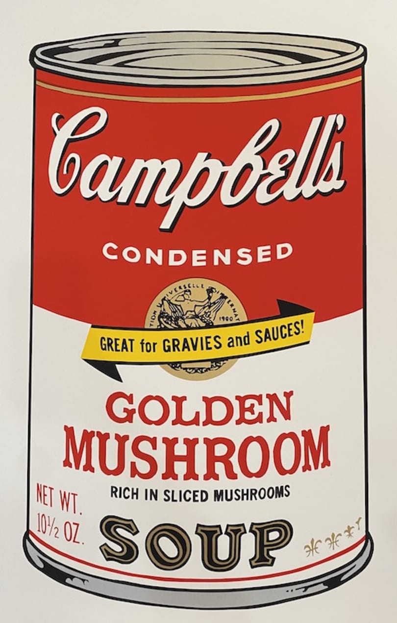 Campbell's Soup Cans, Golden Mushroom – Andy Warhol