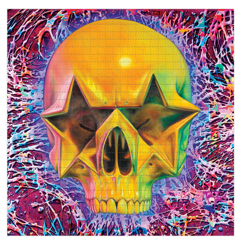 Star Skull (blotting paper) – Ron English