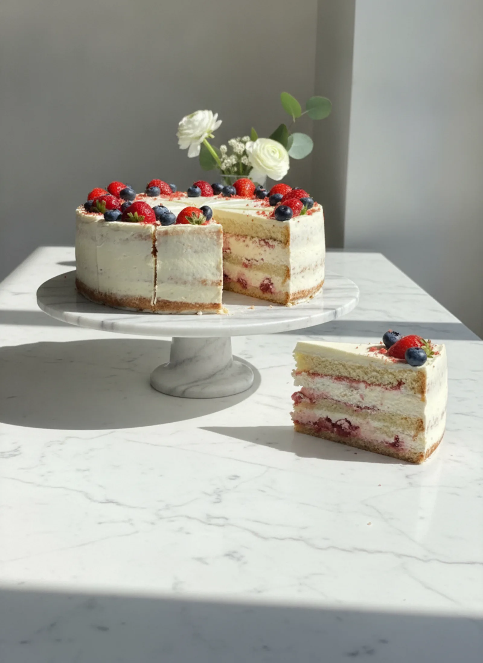 Naked cake s ovocím a mascarpone, torta na objednávku Bratislava, City Cake Company