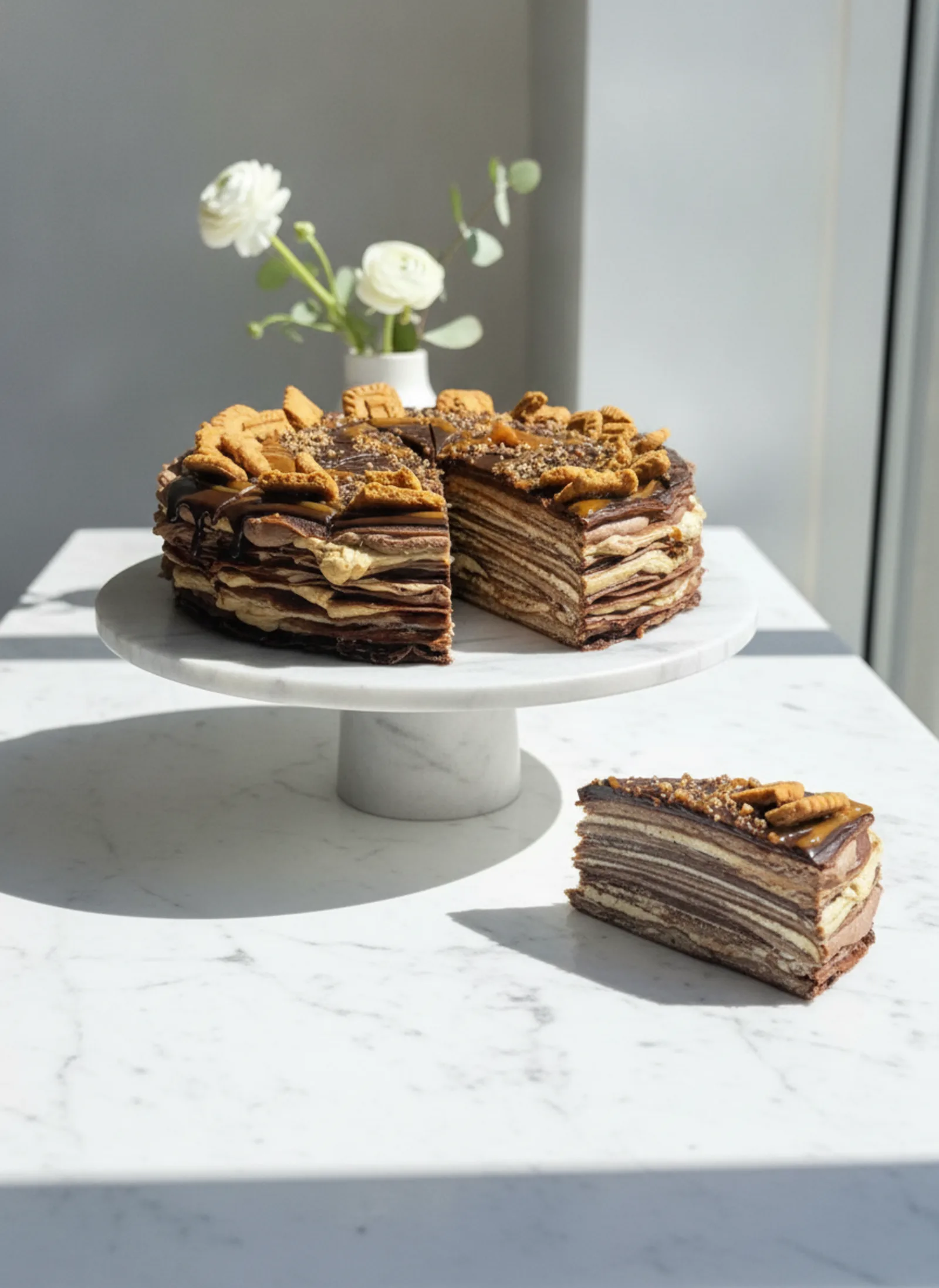 Palacinková torta s karamelom a čokoládou, torta na objednávku Bratislava, City Cake Company