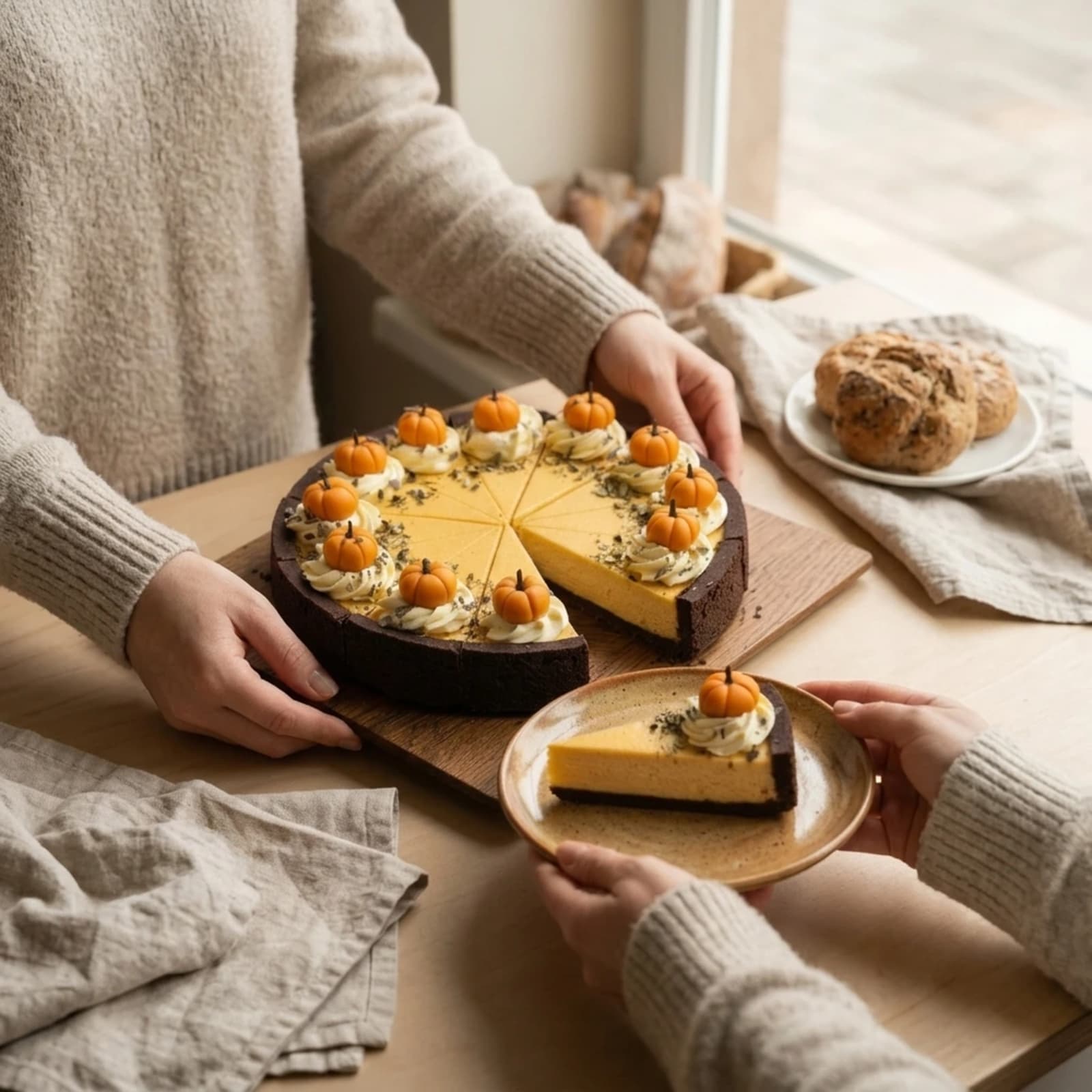 Pumpkin Cheesecake, custom cake made to order in Bratislava, City Cake Company