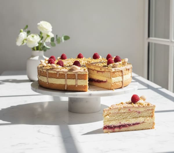 Crème Brûlée Cake with White Nougat — City Cake Company Bratislava